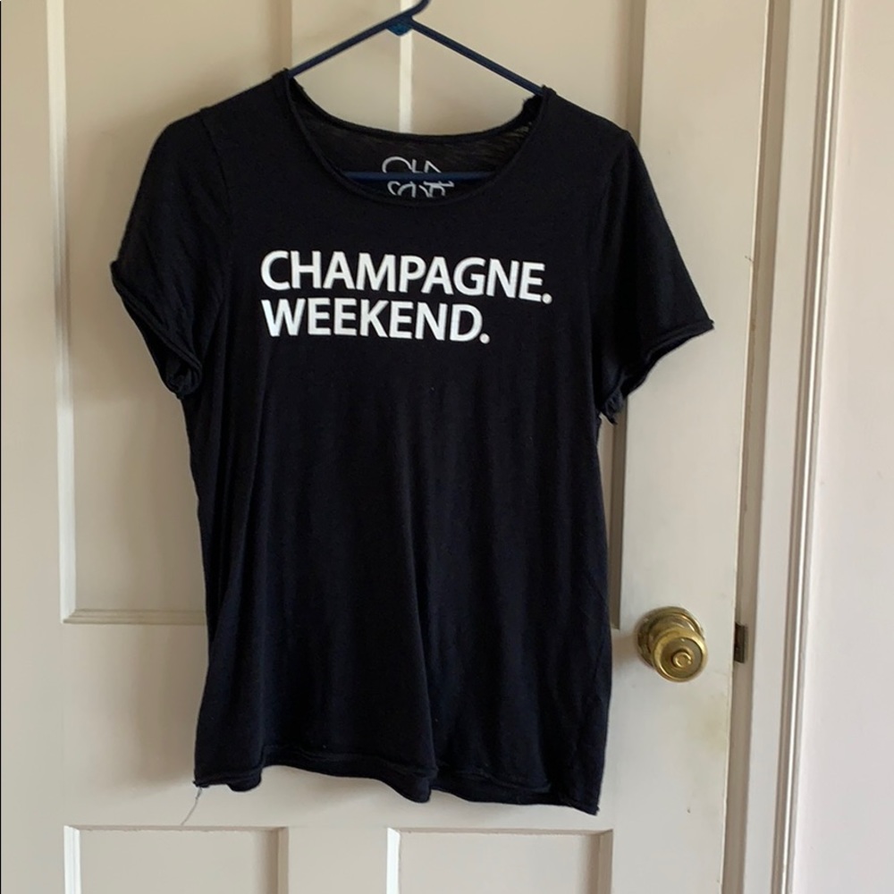 Chaser -champagne weekend tshirt- medium